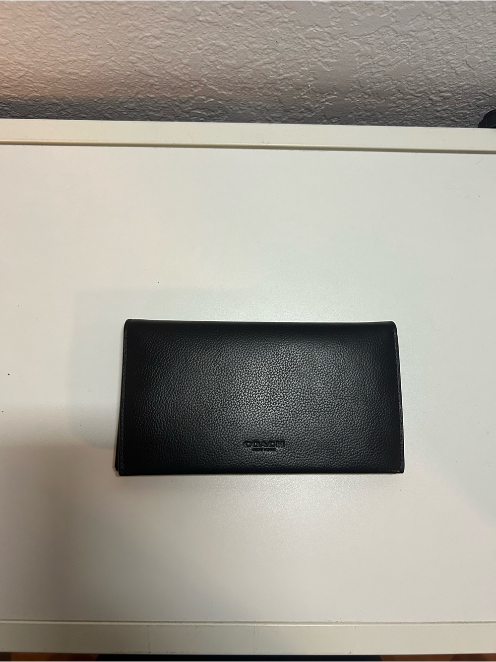 Coach Black Leather Bifold Wallet